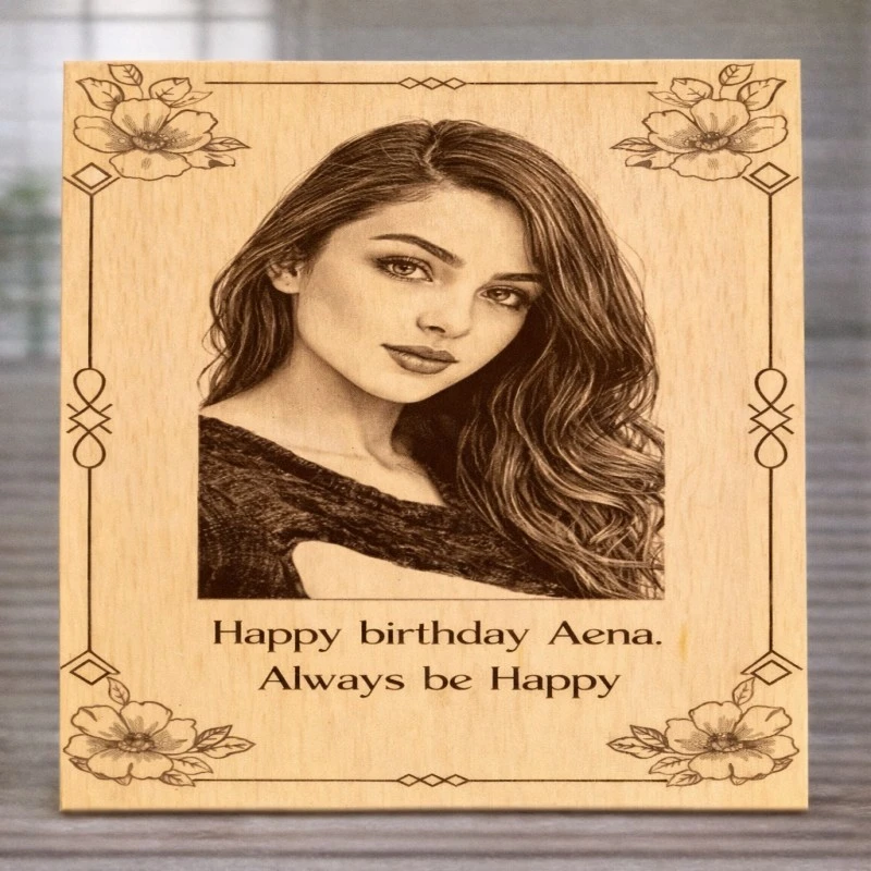 Personalized Wooden Photo Frame – Birthday & Special Gift