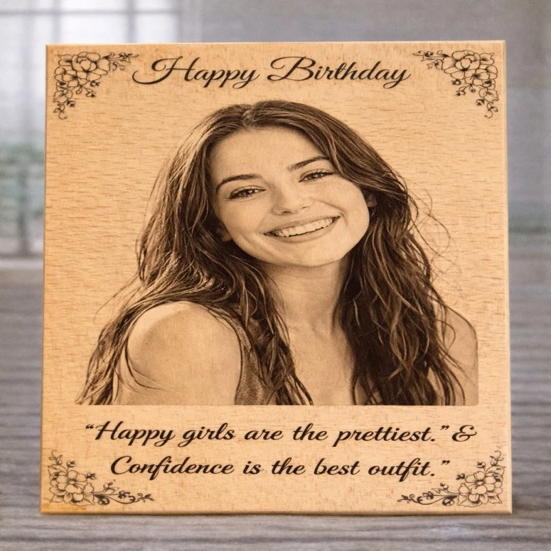 Personalized Wooden Photo Frame – Birthday & Special Gift